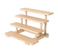 PPPHTUO ría Compacta Multiusos Rack Almacenaje con s Horizontales Versátil Almacenaje Escritorio para Balcón, 4 Niveles