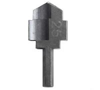 PPR - Broca expansor de tubería para conexión de tubería de agua, herramienta perforadora escalonada de vástago hexagonal de 6,35 mm para taladro eléctrico, negro (B)