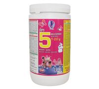 PQS - Cloro 5 Acciones HiPool - Pastillas de Cloro Piscinas 20 g- Tratamiento Químico para Piscinas Pequeñas - Desinfectante, Floculante, Algicida, Estabilizador y Regulador pH - Formato 1 kg