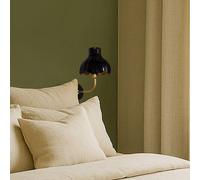 PR Home Aplique de pared Wells, negro/dorado, 21 cm, metal