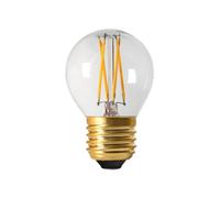 PR Home Bombilla E27 Elect LED filamento redonda trasnparente