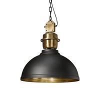 PR Home Lámpara de techo Manchester Ø52 cm negro-latón