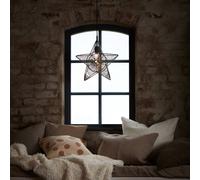 PR Home Regina estrella decora metal hilo beige