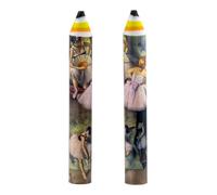 PracticDomus Conjunto 2 Gomas de Borrar Extra-Grandes en Formato Lápiz con Motivos muy Coloridos y Originales (Bailarinas)
