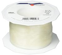Präsent C.E. Pattberg 4-Seasons - Rollo de Lazo con Alambre (Organza, 60 mm x 25 m), Color Beige