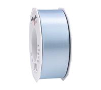 PRÄSENT C.E. Pattberg - Cinta de Regalo de satén Azul Claro, 27 Yardas para Envolver Regalos, 1.6 Pulgadas de Ancho, Cinta para decoración y Manualidades, Cinta Decorativa para Regalos, para Cada