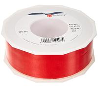 PRÄSENT C.E. PATTBERG Cinta Regalo Rojo, 91 m de Cinta embalar para rizar, 40 mm Ancho para Manualidades, decoración y Envolver Regalos para Cualquier ocasión