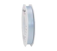 PRÄSENT C.E. Pattberg Satin - Cinta de Regalo Azul Claro, 27 Yardas para Envolver Regalos, 1,5 cm de Ancho, Cinta para decoración y Manualidades, Cinta Decorativa para Regalos, para Cada ocasión