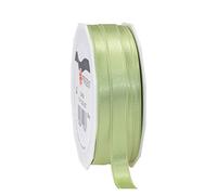 PRÄSENT Cinta de Raso Satinada, Color Verde Pastel, 10 mm-25 m, Poliéster