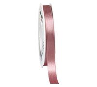 Präsent - Cinta de satén con purpurina rosa viejo-dorado, rollo de 20 m, 15 mm de ancho