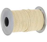 Präsent - Rollo de Cinta para Regalos (100 m x 10 mm, Polipropileno, Acabado Brillante), Color Dorado