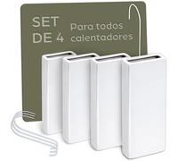 Humidificador para radiadores cerámico - Juego de 4 unidades con ganchos de sujeción flexibles - Humidificación óptima del aire - Ahorro de energía - Distribución eficaz de la humedad