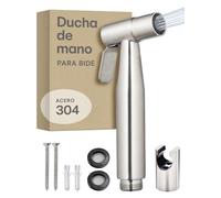 Praknu Ducha Higiénica para Inodoro - Con Ducha Acoplable, Manguera y Soporte de - Grifo WC Higiénico - Ducha Bidet para WC