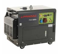 Pramac PMD5050s - Generador de corriente con ruedas diésel silencioso con AVR 3,6 kW - Continua 3.6 kW Trifásica
