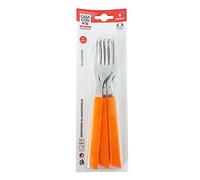 Pratesi Pack de 6 Tenedores Feliz Naranja