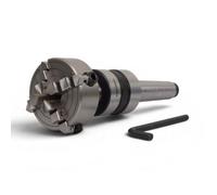 PRAZTECH® Morse Taper Giratorio Live Center 70 mm Portabrocas de torno independiente de 4 mandíbulas (2 3/4 pulgadas) | M14 x 1 | Funcionamiento endurecido y liso | Taller de herramientas de torno