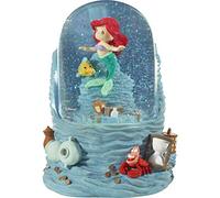 Precious Moments 201114 Disney Showcase The Little Mermaid Sea Treasures - Bola de Agua Musical de Resina y Cristal, Talla única, Multicolor