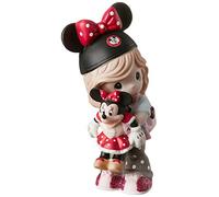 Precious Moments Disney Showcase Girl Minnie Mouse Fan 191063 - Figura Decorativa, Talla única, Multicolor