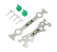 Precision Metal Pipe Leveler Set for Faucet Install | Built-in bubble level, ensures straight fixtures, perfect for showerheads, metal construction, hex wrench included