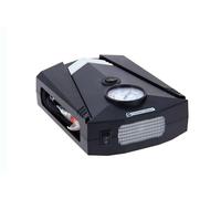 PRECISION STEEL Mini Compresor de 12 V, 8 bares, Puntas Presta, Schrader, Aguja, Negro