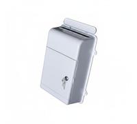 predolo Buzón de Pared Buzón Postal Buzón de Cartas Buzón con con Puerta Delantera y Tapas de Fijación Laterales en Polipropileno Uso Diario Cómodo Adecuado, Blanco