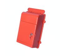 predolo Buzón de Pared Buzón Postal Buzón de Cartas Buzón con con Puerta Delantera y Tapas de Fijación Laterales en Polipropileno Uso Diario Cómodo Adecuado, Rojo