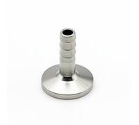 predolo Conector Tubo Acero 304 Cierre Rápido Adaptador Espiga Sanitaria Superficie Lisa Conector Sanitario Abrazara Triple, Diámetro Exterior De La Tubería 10 Mm, Abrazadera 25.4 Mm