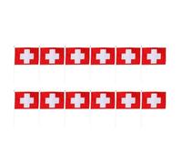 predolo Juego de 12 Banderas, Estandartes Y Banderines, Banderas Nacionales, Suiza