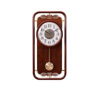 predolo Reloj Chino Vintage Madera Decoración del Hogar Números Arábigos Voluminosos, Reloj De Pared De Madera Maciza Jinzhongbao Modelo Silencioso