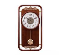 predolo Reloj Chino Vintage Madera Decoración del Hogar Números Arábigos Voluminosos, Reloj De Pared De Madera Maciza Jinzhongbao Modelo con Campanadas