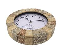 predolo Reloj de Pared Grande Silencioso Decorativo con Diseño Impermeable No Hace Ruido de Resina para Colgar Adecuado para Cocina Patio Salón