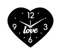 predolo Reloj de Pared para decoración del hogar, Creativo, Moderno, Minimalista, Adorno de Pared silencioso para el hogar, Oficina, Aniversario o Sala de, Negro