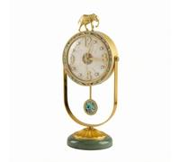 predolo Reloj Decorativo Cerámica Detallado Reloj con Adorno con Animal Estilo Vintage Adorno para Exhibición para Mesa, Decoración del Hogar