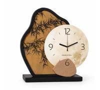 predolo Reloj Mesa con Soporte Escultórico Reloj corativo con Soporte Silencioso para Oficina, A款, Style to 1