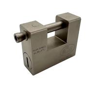 Prefer - Candado Blindado 30x70x84 mm con Llave Punzonada - Antirrobo, Antigrimaldello, Antiapertura, Alta Seguridad para Persianas y Puertas Exteriores.