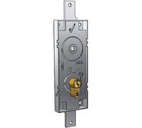 PREFER Cerradura para basculante y garaje, cilindro de perfil europeo de 70 mm, mango de loco