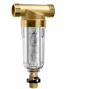 Prefiltro de latón de acero inoxidable para toda la casa, purificador de agua central, 40 μm, 3T, lavado a presión de tubería de flujo grande (DN25)