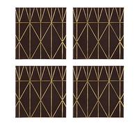 Premier Housewares 1203666 - Posavasos, cartón, poliuretano, color negro