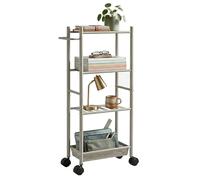 Premier Housewares - Carrito de 4 Niveles, níquel