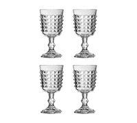 Premier Housewares Copas de Vino pirámide-Juego de 4, 8 cm, 4 Set