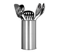 Premier Housewares - Juego de 5 Utensilios de Cocina con Recipiente (Acero Inoxidable)