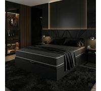 Premium Black Colchón + Canapé 140x190