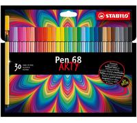 STABILO Rotulador premium Pen 68 ARTY Medio Multicolor Estuche 30 colores