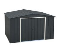 Premium Garden House Duramax by Ezooza 2422X3221X1961mm Metal Gris 10x8: Solución robusta y espaciosa Grigio Scuro