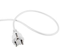 PremiumCord 230V 2m, Euro Enchufe A Extremo de Cable Abierto, Cable de Alimentación, 3 Extremos de Cable Expuestos, Color Blanco