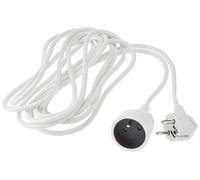PremiumCord PPE1-03 base múltiple 3 m 1 salidas AC Blanco - Bases múltiples (3 m, 1 salidas AC, Tipo E / F, Blanco, 250 V, 10 A)