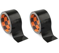 PRENDELUZ Cinta Americana Compacta 10m x 50mm Negra - Resistentes, adhesivas, ideales para reparaciones y manualidades en el hogar y oficina. (Paquete de 2)
