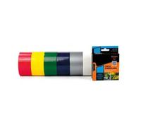 PRENDELUZ Cinta americana negro 50mm x 30m tela reforzada adhesivo de caucho sintético resistente al agua y humedad multiusos para reparaciones y bricolaje