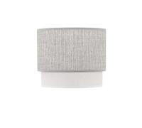 PRENDELUZ Pantalla de Sobremesa Gris/Blanco 18Dx16dx15h - Ideal para iluminación decorativa y funcional en espacios de trabajo y hogar.