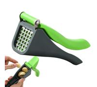 Prensa de ajo de acero inoxidable, picadora manual de patatas resistente, utensilio de cocina desmontable de mano, fácil preparación de verduras y herramienta de picar para uso doméstico